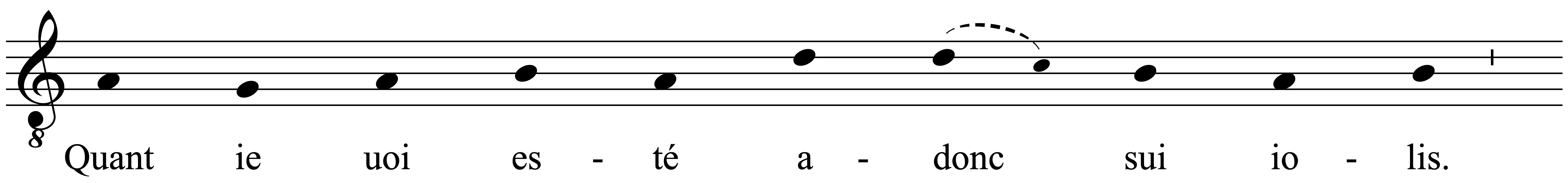 Work musical notation